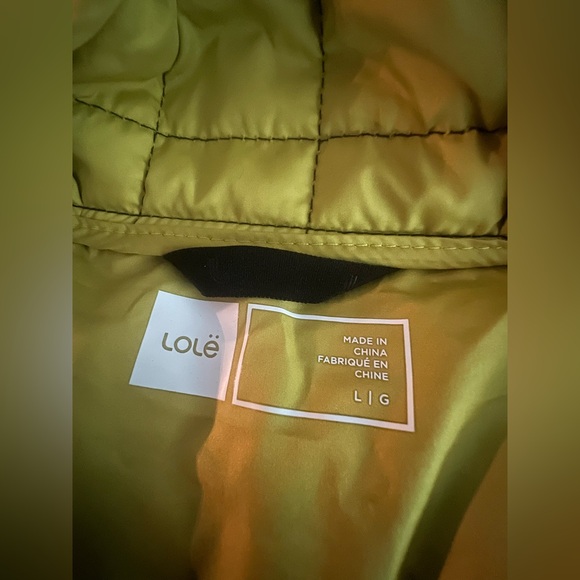 Lole Black Jacket with Hood and Yellow Lining – Size Large - Picture 4 of 7